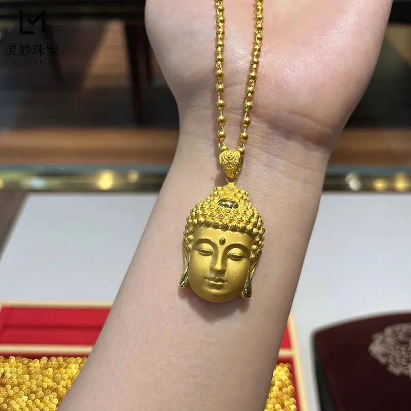 تميمة Mahavairocana للزوجين من الذهب عيار 24 قيراط (AU999) |   السنسكريت بإضاءة خلفية مع عجلة دارما