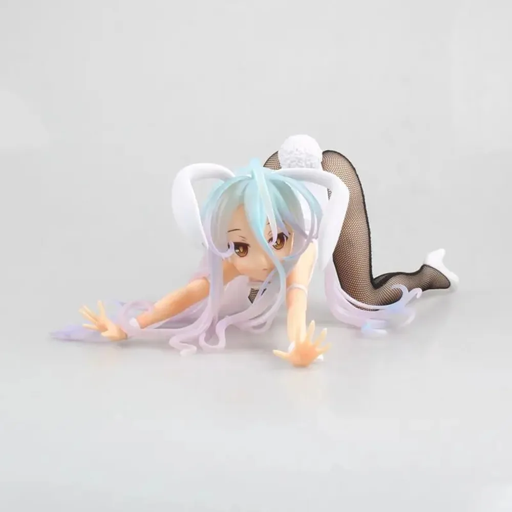 Japan Sexy Figure No Game No Life Shiro Bunny Girl PVC Action Figure Japan 12cm Anime Figure Toy Collection Model Doll For Gift