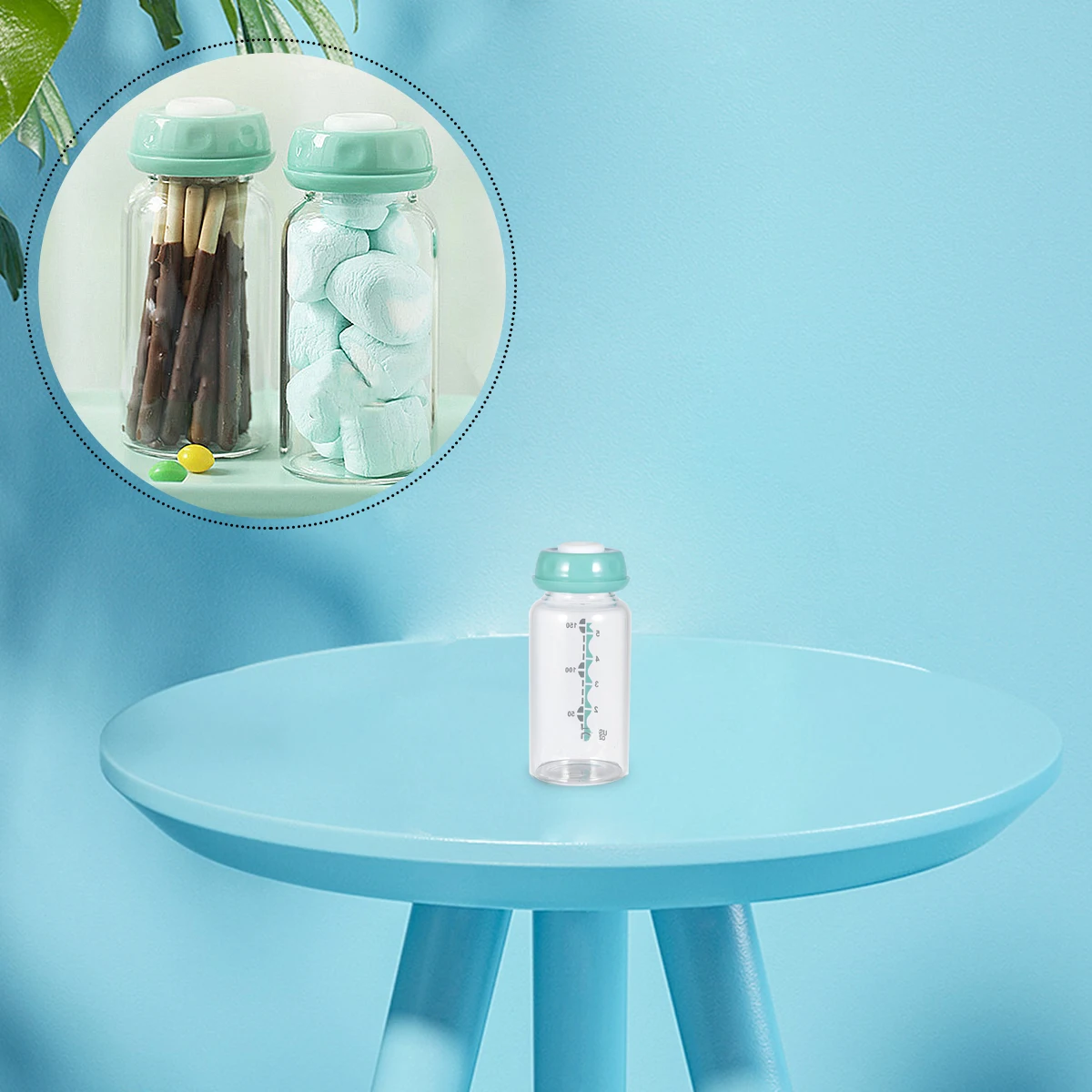 

2 Pcs Breast Milk Storage Bottle Nursing Preservation Transparent Wide Size Feeder Baby