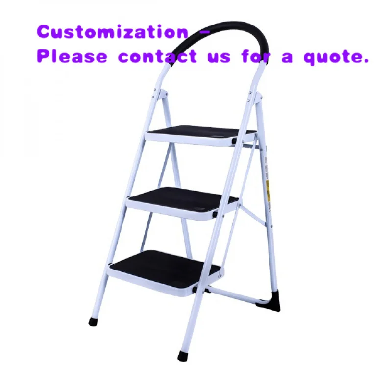 custom.Space Saving Domestic Ladder Foldable House Use Purpose  Steel Ladder Step Narrow Monkey Ladder Sale