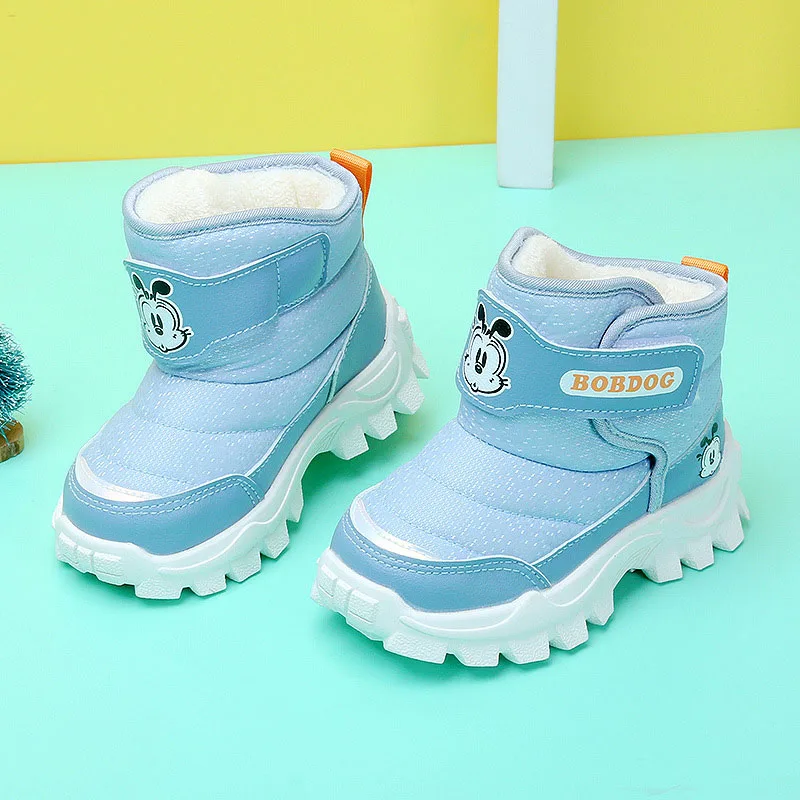 New Winter Baby Boots Warm Plush Rubber Sole Toddler Kids Sneakers Infant Shoes Fashion Little Boys Girls Boots