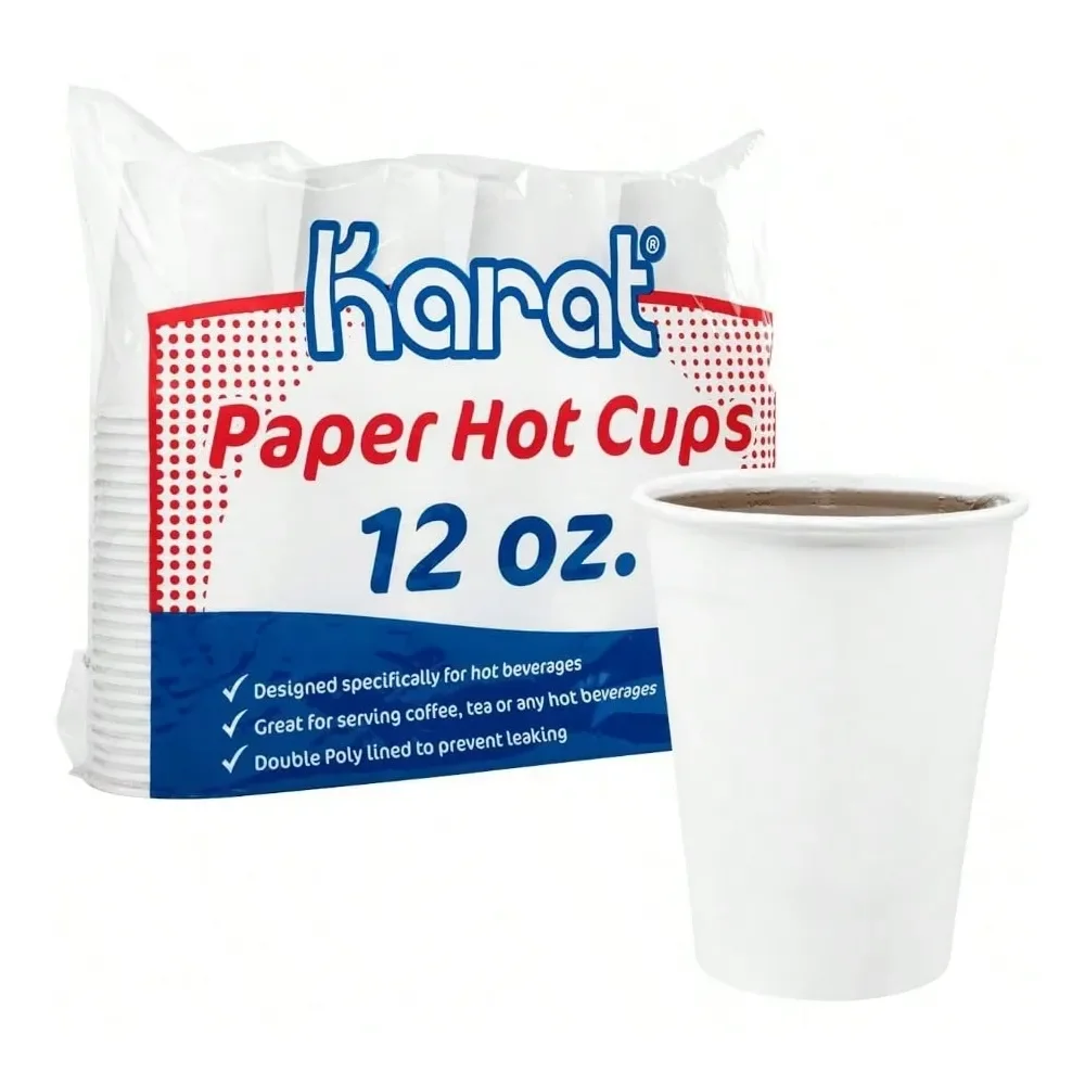 

300 Ct White Paper Hot Cups Disposable Coffee Cups Perfect For To Go Drinks And Parties Sturdy Heat Resistant And Ideal For Hot