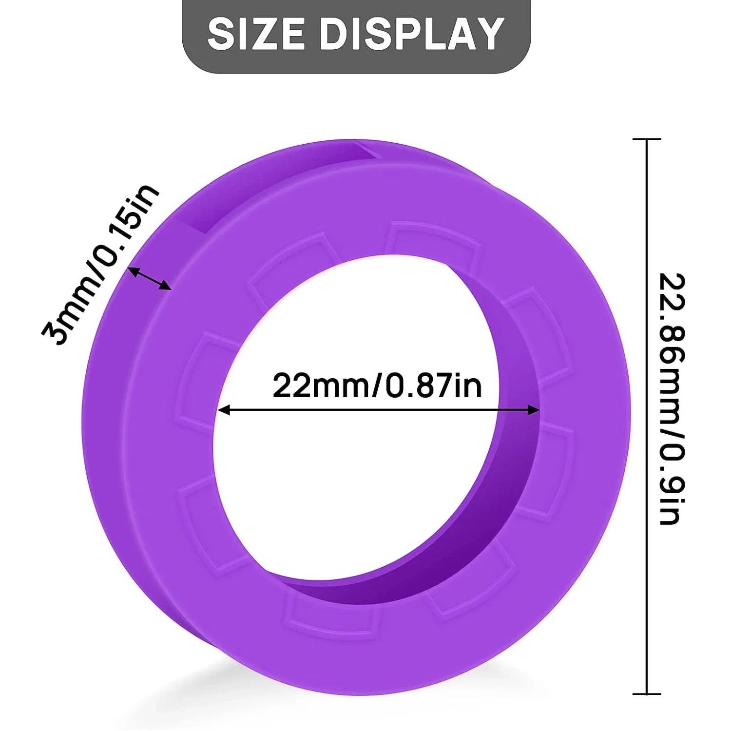 10-50 Buah Penutup Kunci Pengidentifikasi Kunci Silikon Tahan Lama Label Kunci Berongga Lengan Penanda Tag Berkode untuk Kunci Rumah Datar Standar