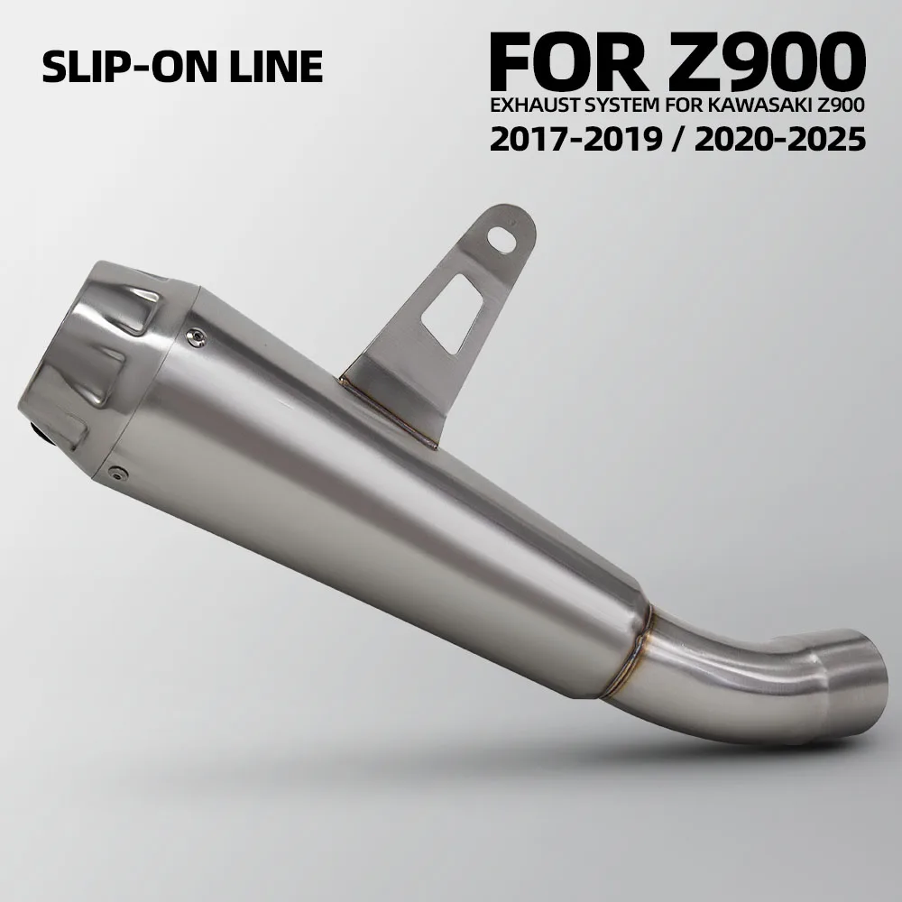 

Motorcycle Exhaust Tail Pipe ARRO Stainless Street Bike Slip on Line Muffler with DB Killer Escape For Kawasaki Z900 2017-2025