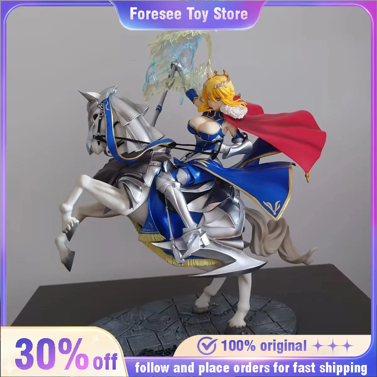 

30cm Altria Pendragon Saber Horse Riding Gunner Model Fate/stay Night Anime Figure GK Deskdesk Decoration Best Gift for Children
