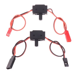 2PCS Receiver Power On / Off Battery RC Switch With Futaba / JR JST Connecter Cable For RC Fixed-wing Drones Model Car Boat Set