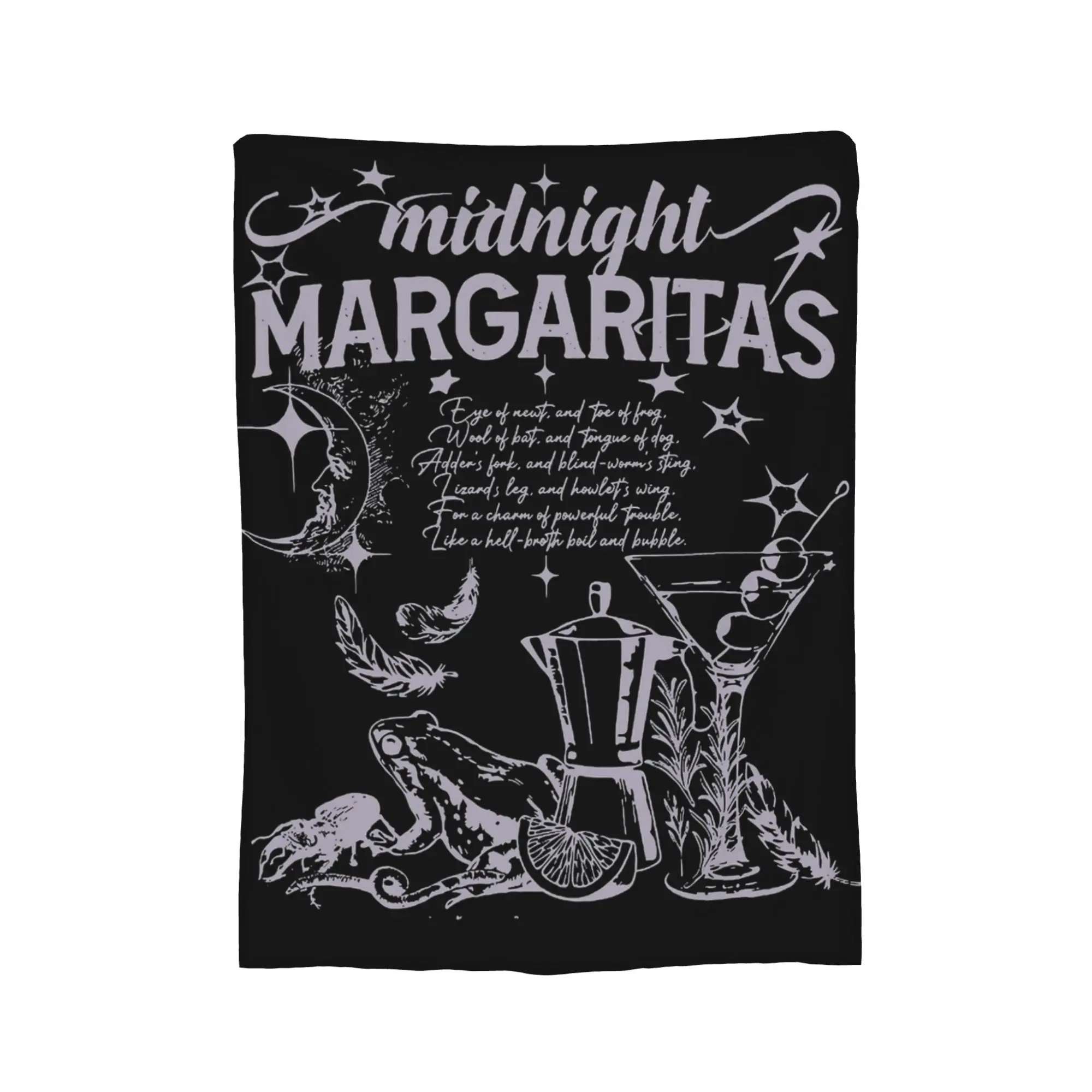 Practical Magic The Aunts Midnight Margaritas Blanket Fleece Decoration  Multi-function Throw Blankets for Bedding Bedroom Quilt