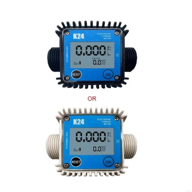 

1pc randomLiquid Flow Sensor Meter for Fuel Water 10-120L/min DN25 Electronic Turbine- Flow Meter Battery Operated(NOT Included)