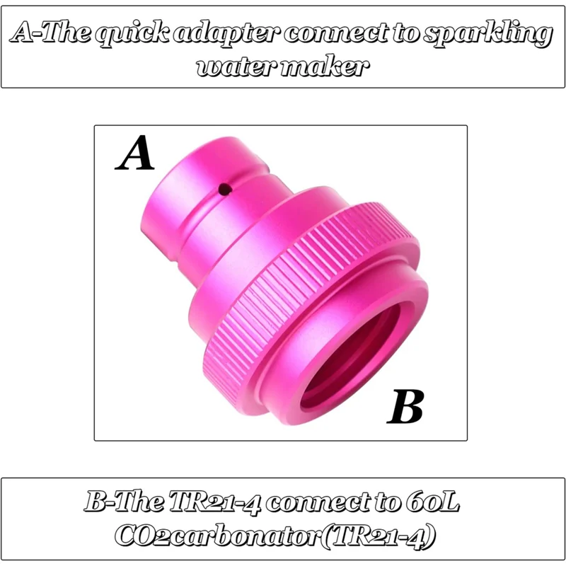 

A63K-CO2 Quick Adapter For Duo-Quick Connect QC, Art And Terra, Replacement For CO2 Cylinder TR21-4 Male Thread Accessories