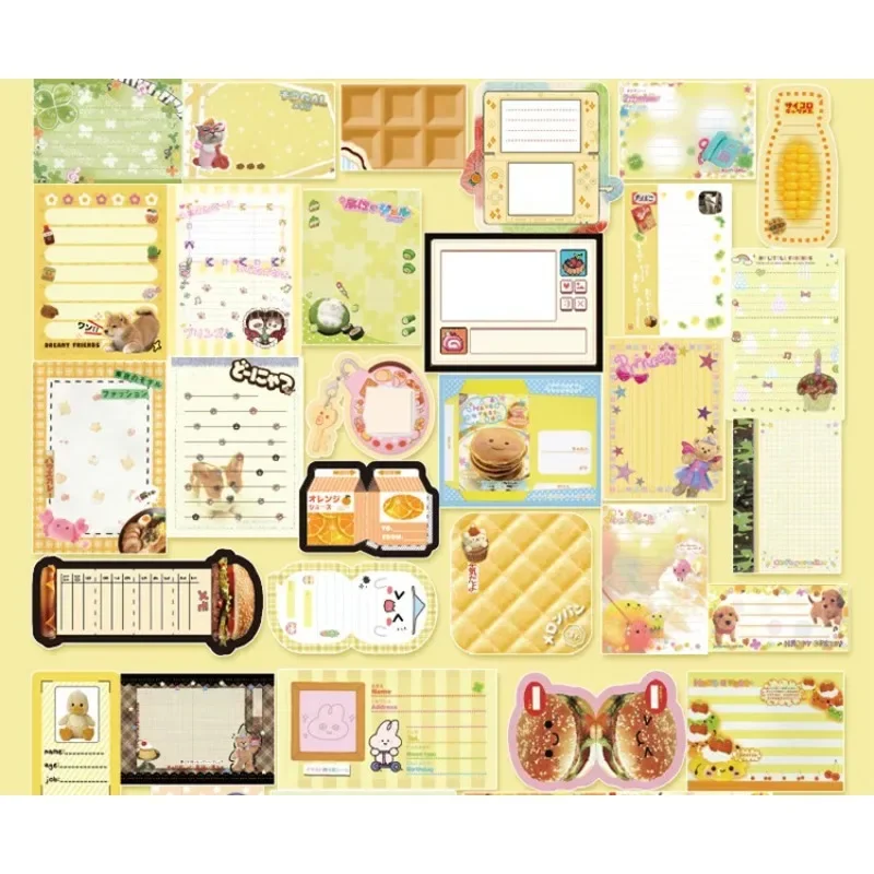 200 قطعة/الحزمة لطيف الرجعية لوحات مذكرة رسالة ورقة مجلة DIY المواد قاعدة اوراق الملاحظات القرطاسية اليابانية