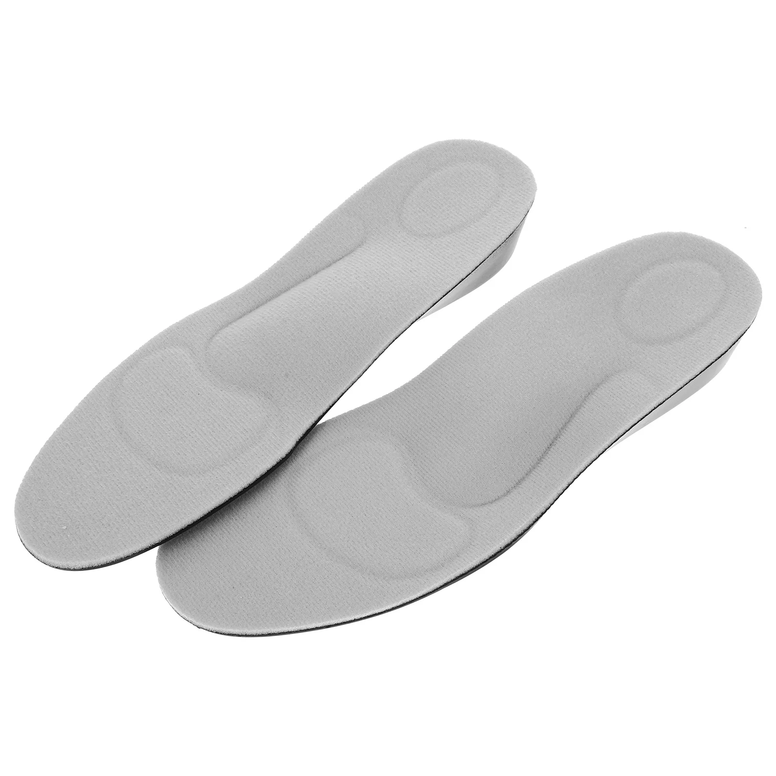 Pair of Women Elevation Insoles 3.5cm Grey Eu Size 34-40 Soft PU Anti Slip Shoes Pads Arch Support Comfort Insole