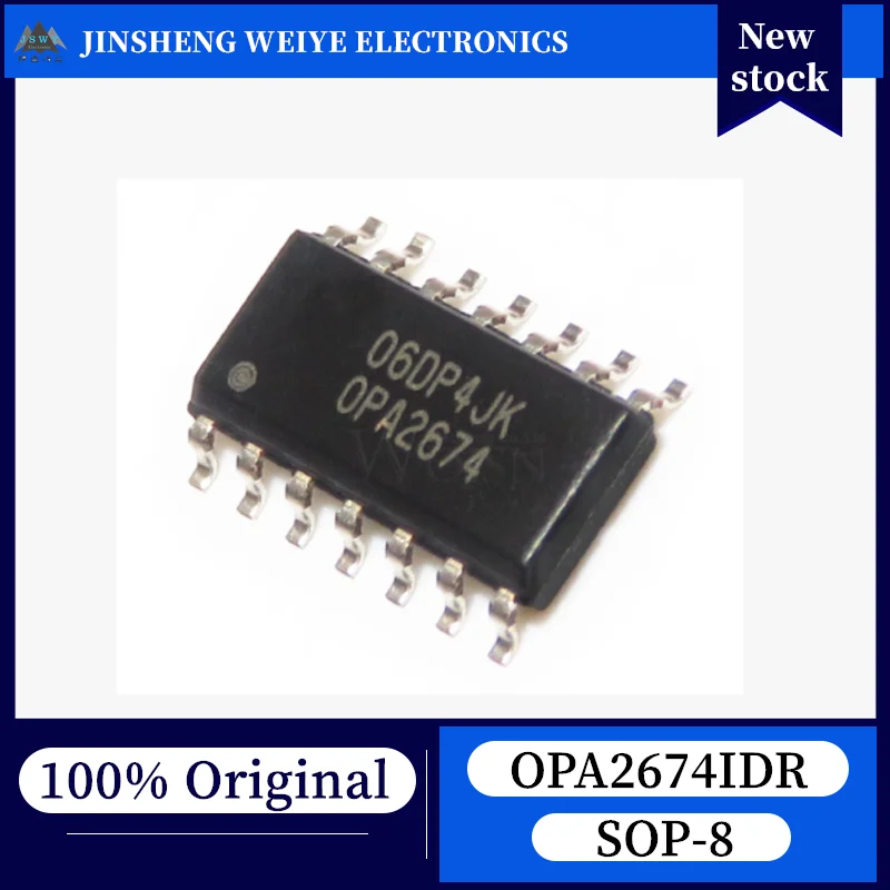 

(5/50 pieces) OPA2674IDR OPA2674 SOP-8 Dual High-Speed ​​Operational Amplifier, 100% New, Original, In Stock, Chipset