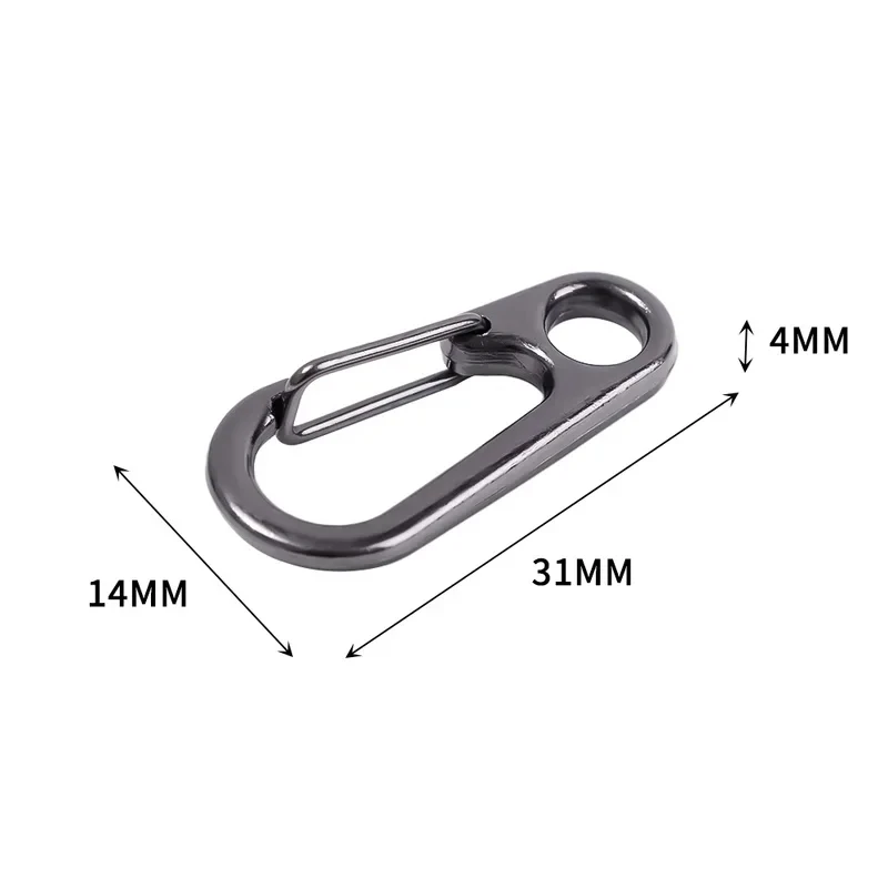 5/10Pcs Mini Carabiner Clips Tiny Alloy Spring Snap Hook Car Keychain Clasp EDC Small Hanging Buckle for Backpack Camping Bottle