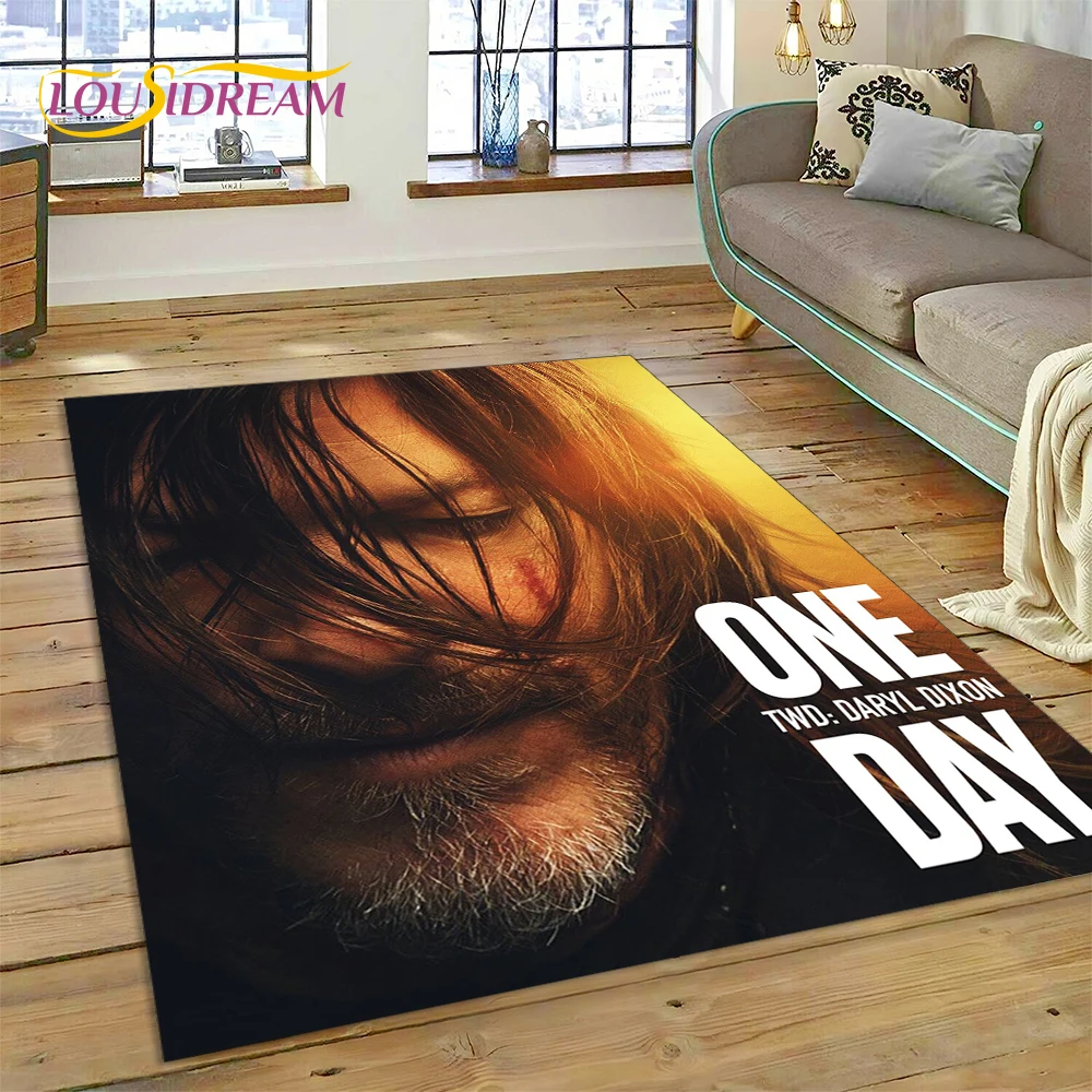 

3D The Walking Dead Lincoln TWD TV Rug Carpet for Living Room Bedroom Home Decor,Floor Mat Non-slip Decoration for Sofa Doormat