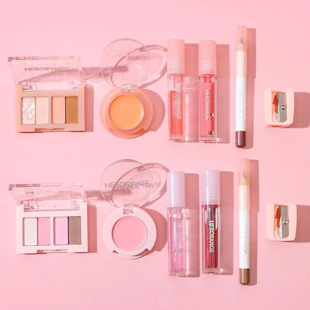 5 pezzi/set set cosmetico per matita per sopracciglia portatile set per trucco ad alta pigmentazione a lunga durata set per trucco liscio kit completo per la bellezza delle donne