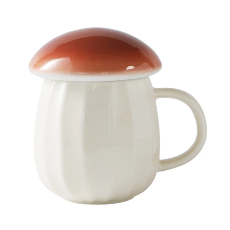 N7MD Coffee Mug Multipurpose Lovely Mushroom Design Easy to Use Home Gift Mugs Add Interest Durable to Use