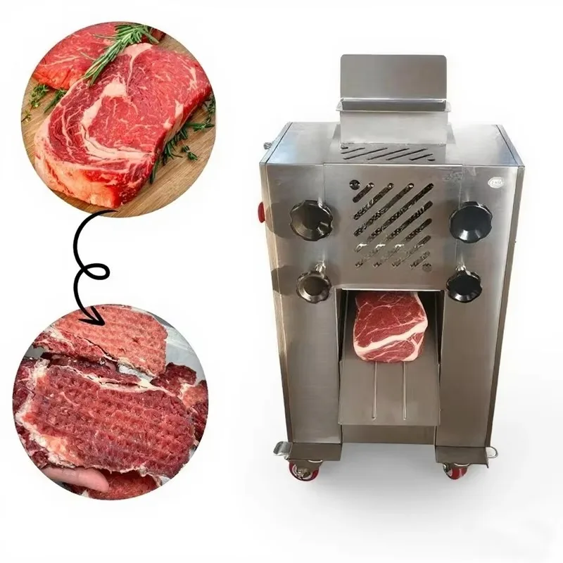 Industrial Automatic Stainless Steel Meat Tenderizer & Tendon Breaking Machine 304 SS New Meat Processing Plants