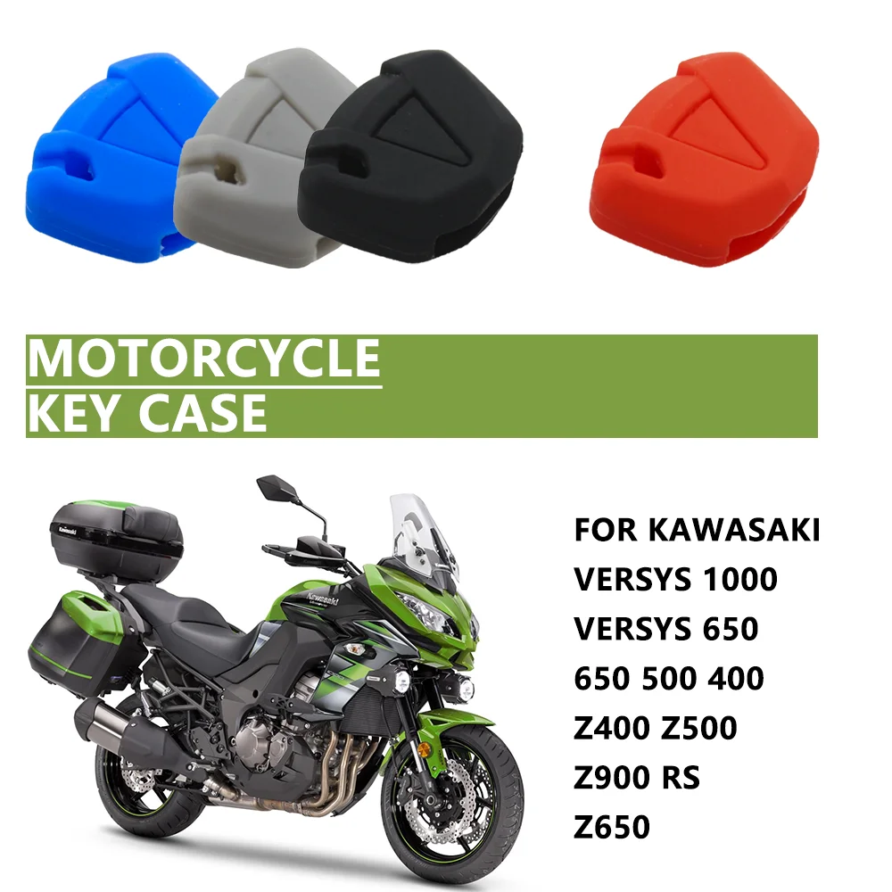 For Kawasaki Versys1000 Versys 650 650 500 400 Z400 Z500 Z Motorcycle Accessories Key Shell Rubber Key Case Cover Remote Key
