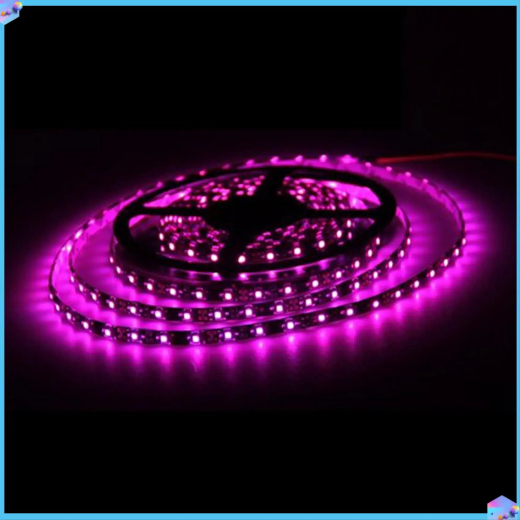 

A43T 3X 3528 SMD 300 Розовая светодиодная гибкая лента для автомобиля, дома, бара, 12 В, 5 м