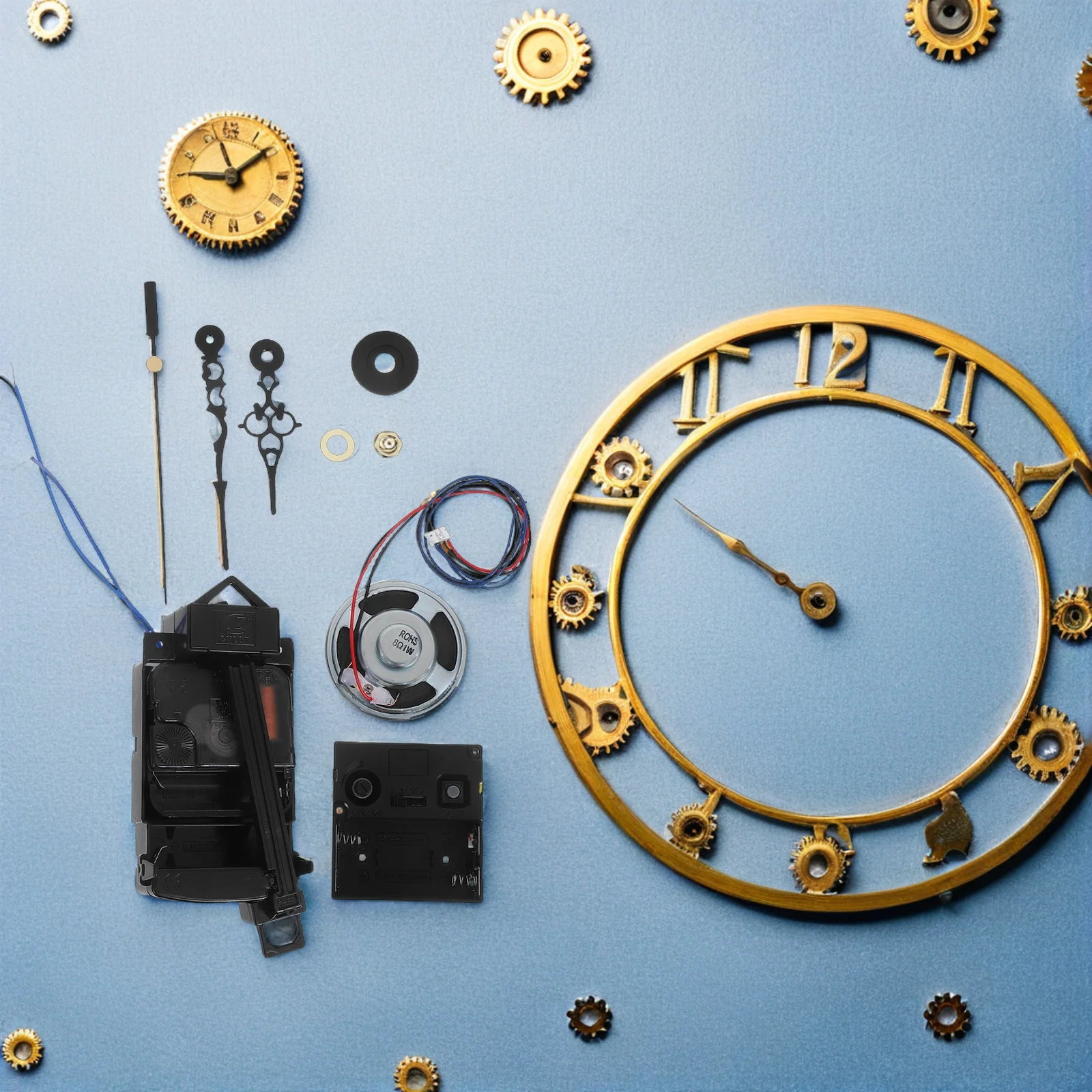 

Pendulum Clock Movement Set Silent Quartz Diy Wall Clock Repair Parts Replacement Non-Ticking Mechanism Assorted Color Precise
