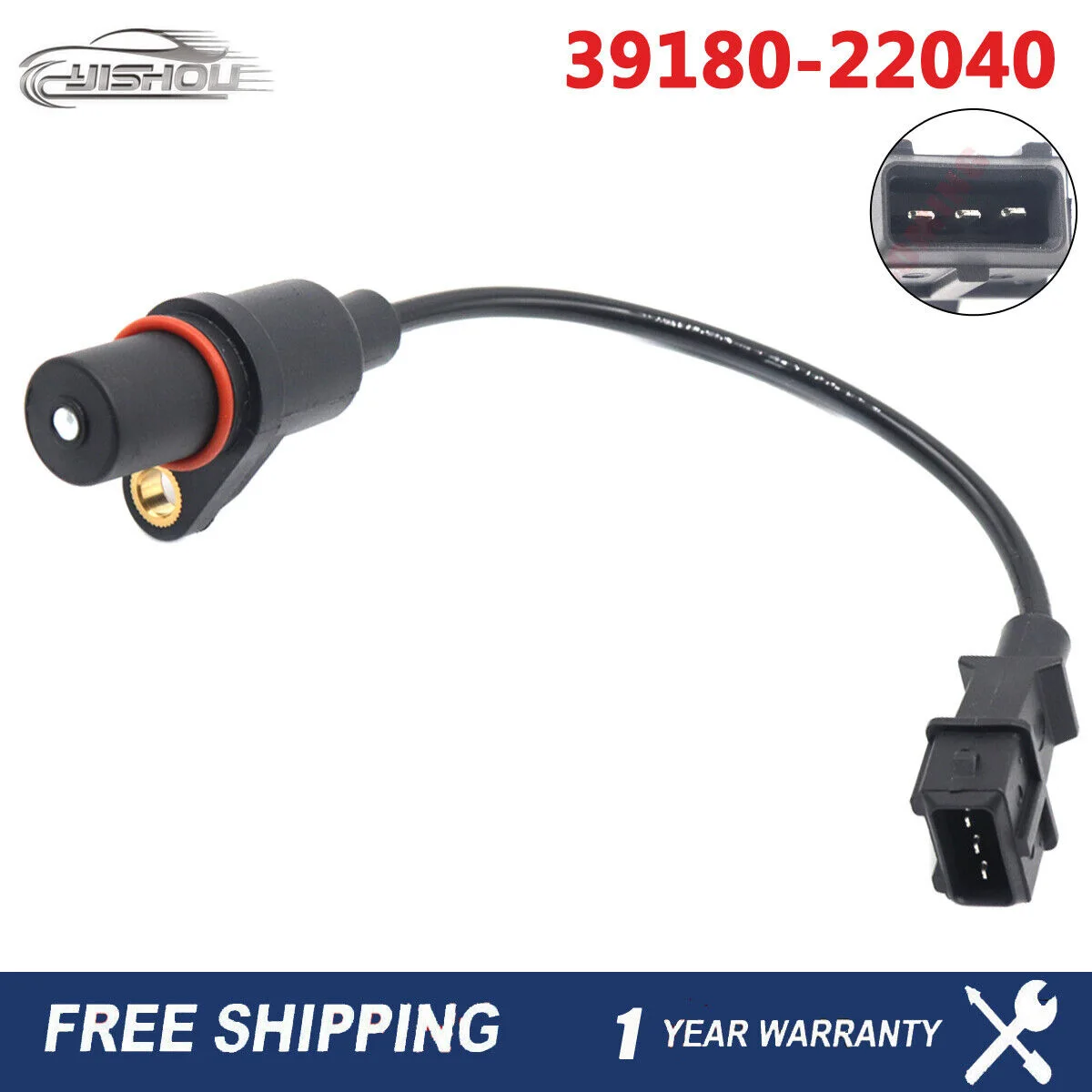 39180-22040 Crankshaft Position Sensor For Hyundai Accent Tiburon Elantra 1995-2001 39180-22050 9180-22030 39180-230 3918022040