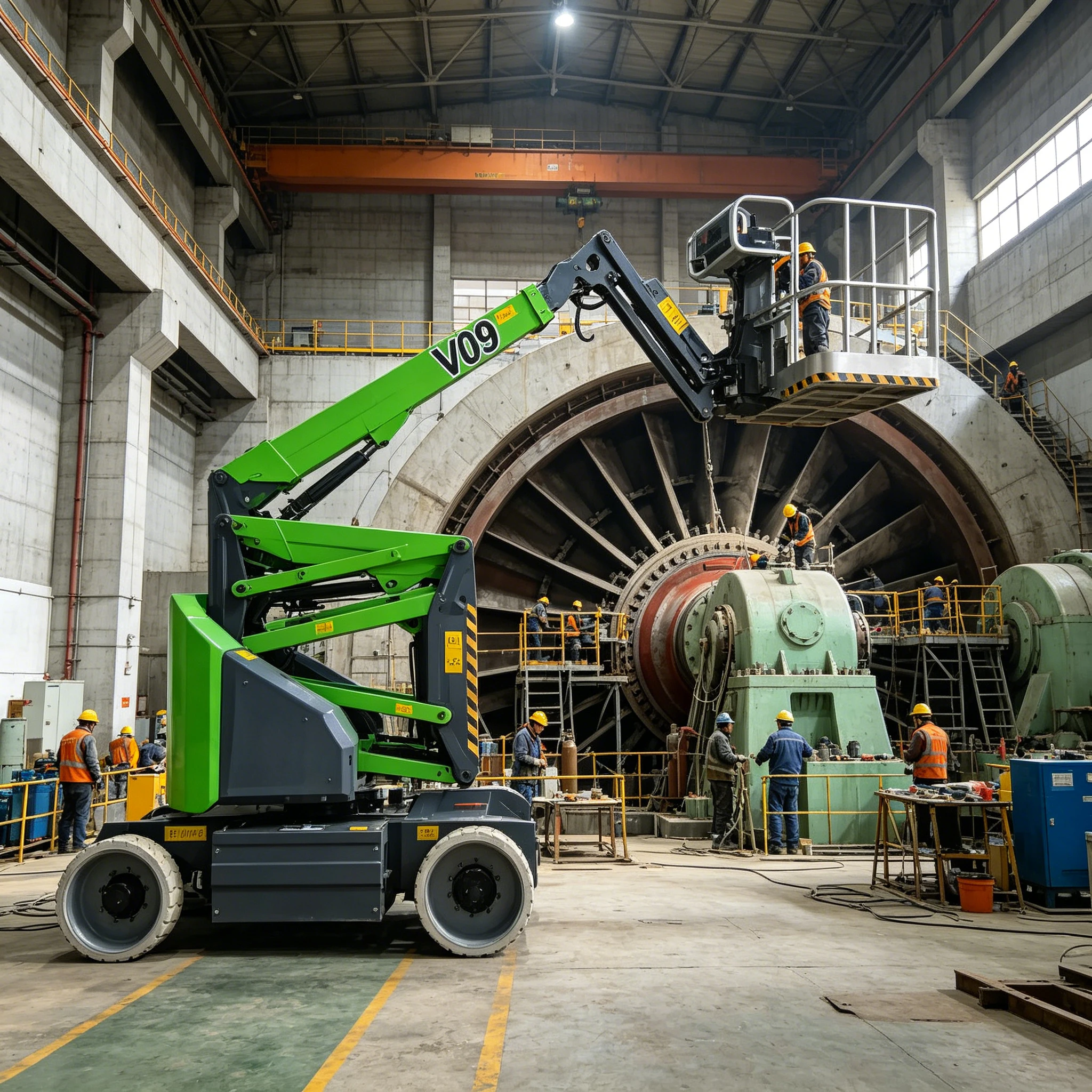 Electric Spyder Crane for Sale Compact Hydraulic Spider Crane 5 Ton for Narrow Space Material Handling