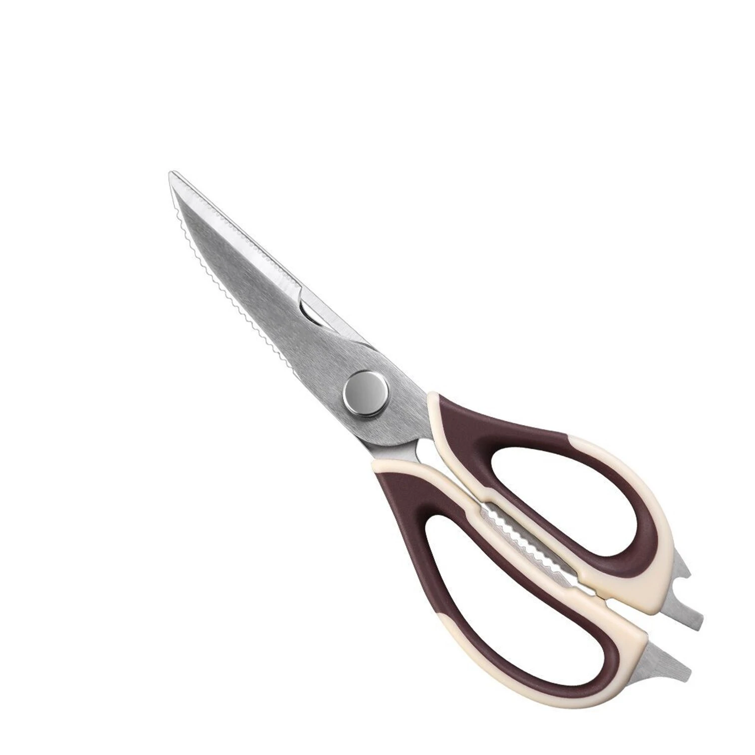 

LFGB Certificate 30cr13 Stainless Steel Multifunctional Detachable Kitchen Scissors for Chicken Meat Fish Cutting Peeling Tool