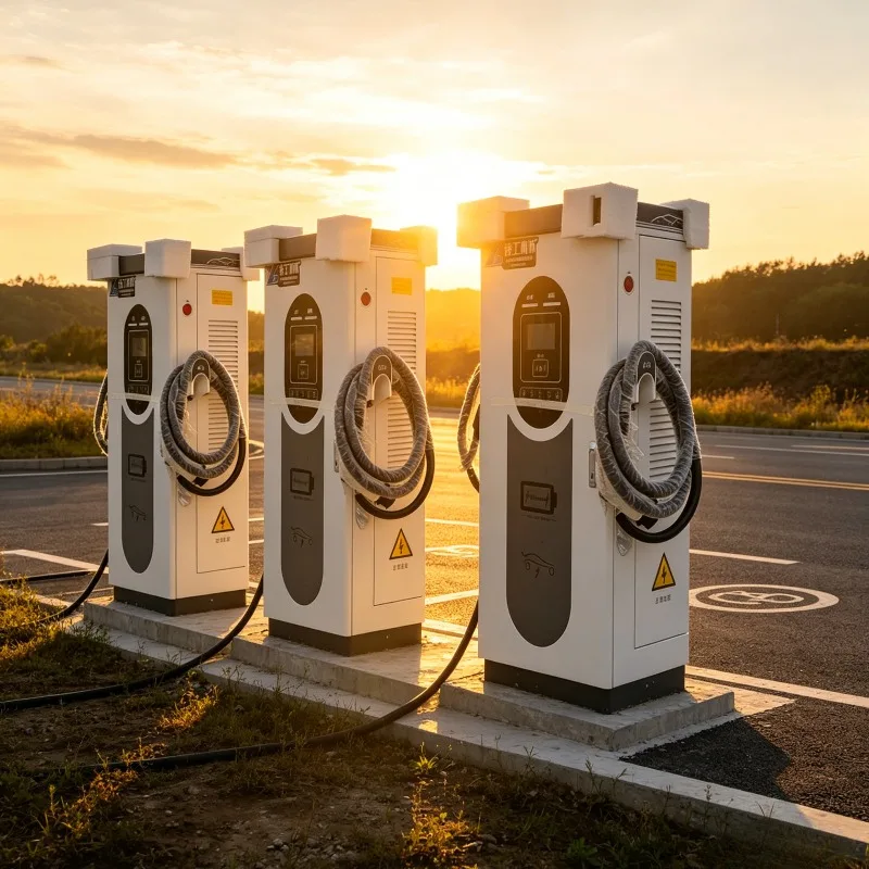 Customized Fleet EV Charger with App Control 30kW DC Floor Standing for Logistics Center Type 2