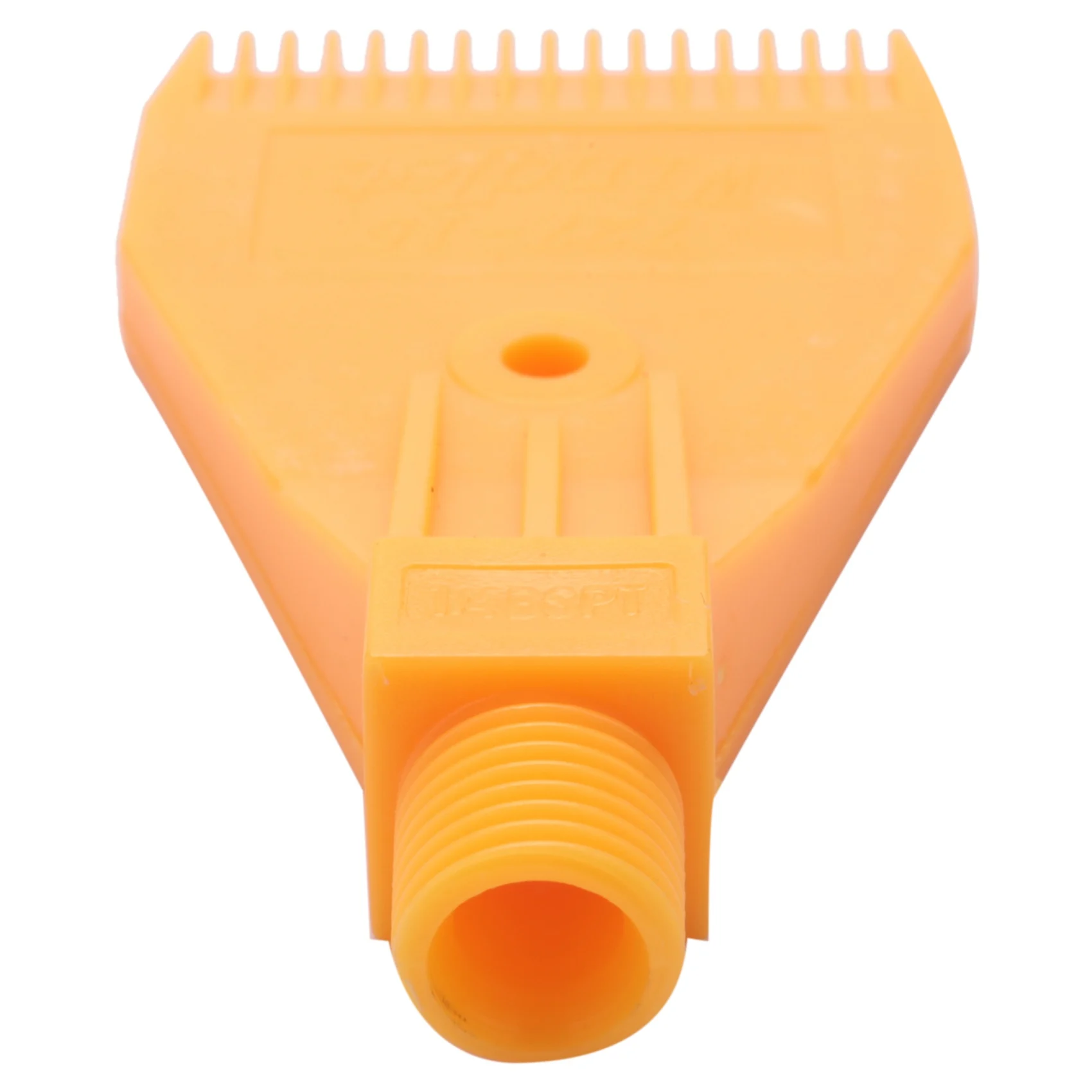 ABS 단일 구멍 공기 블로우 오프 플랫 제트 깍지, 수나사 1/4BSP, 노란색