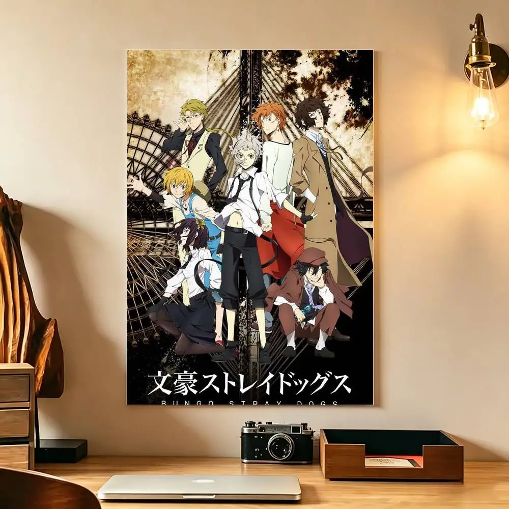 Bungo S-Stray Dogs ANIME Poster High Quality Dorm Living Room Aesthetic Wall Decoration Painting Stickers Gift