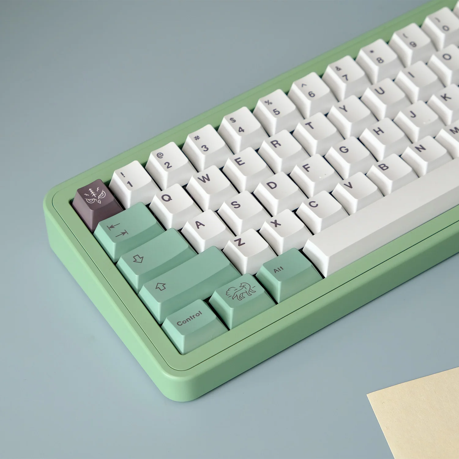 GMK 미스트 테마 키캡 PBT 염료 서브 체리 프로파일 키캡, MX 스위치 게임용, DIY 커스텀 레이아웃 기계식 키보드 선물, 128 키