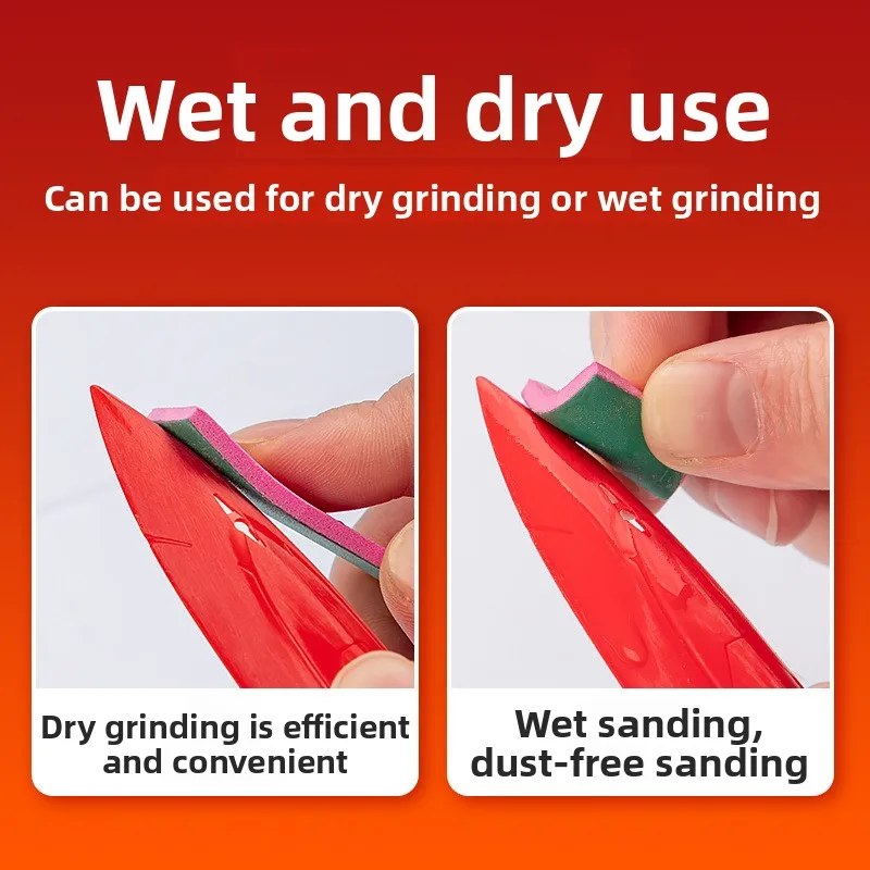 Hobby-Qualität Nass-Trocken-Schleifblätter Wasserfestes Schleifpapier für Modellbau Toröffnung Entfernung Polieren DIY Handwerkswerkzeug – Detail 5