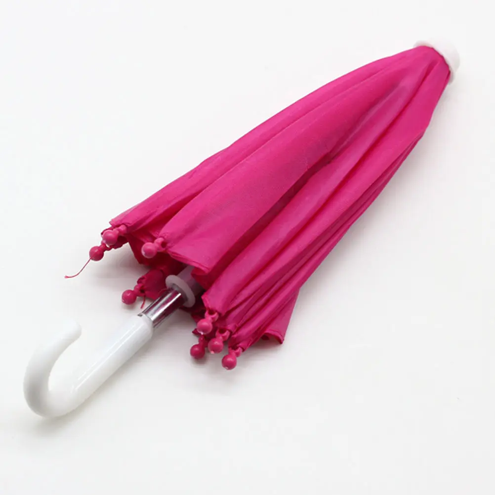 

6Pcs Cloth Umbrellas for Miniature Figures Strong Plastic Frame Beautiful Design Perfect for DIY Projects Fun Educational