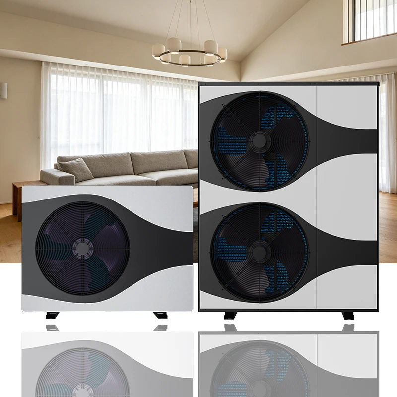 Air Source Heat Pump Water Heater R32 Refrigerant DC Inverter 6-24kW Tankless Energy Class A+++ For Hotel Use Stainless Steel