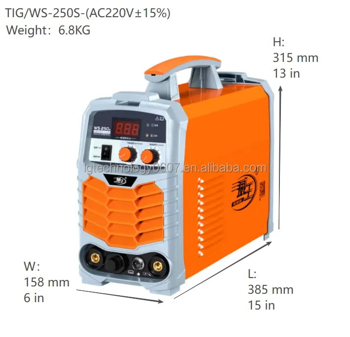TIG/WS-250S (AC220V) IGBT Inverter Direct Current Argon Arc Welding Machine