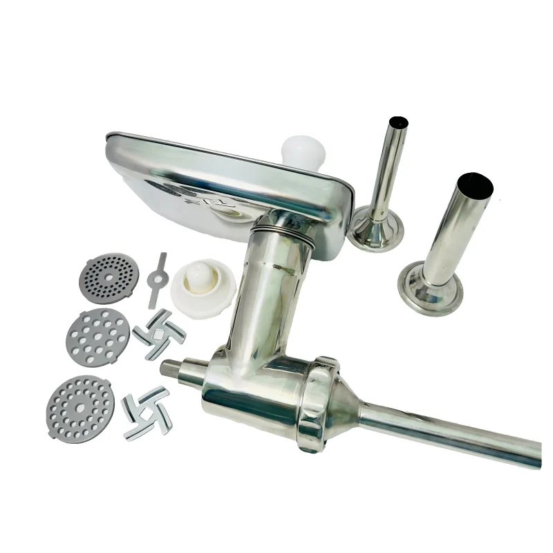 The stainless steel meat grinder attachment is compatible with blenders and is perfect for making sausage burgers