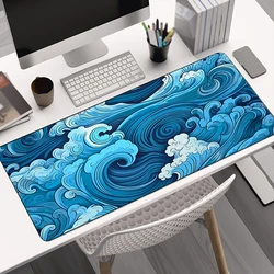 Wave Mouse Pad 400x900x2mm Gamer Desk Mat Big Gaming Mousepad XXL Mouse Mat Large Keyboard Mat Desk Pad For Computer Mousepads