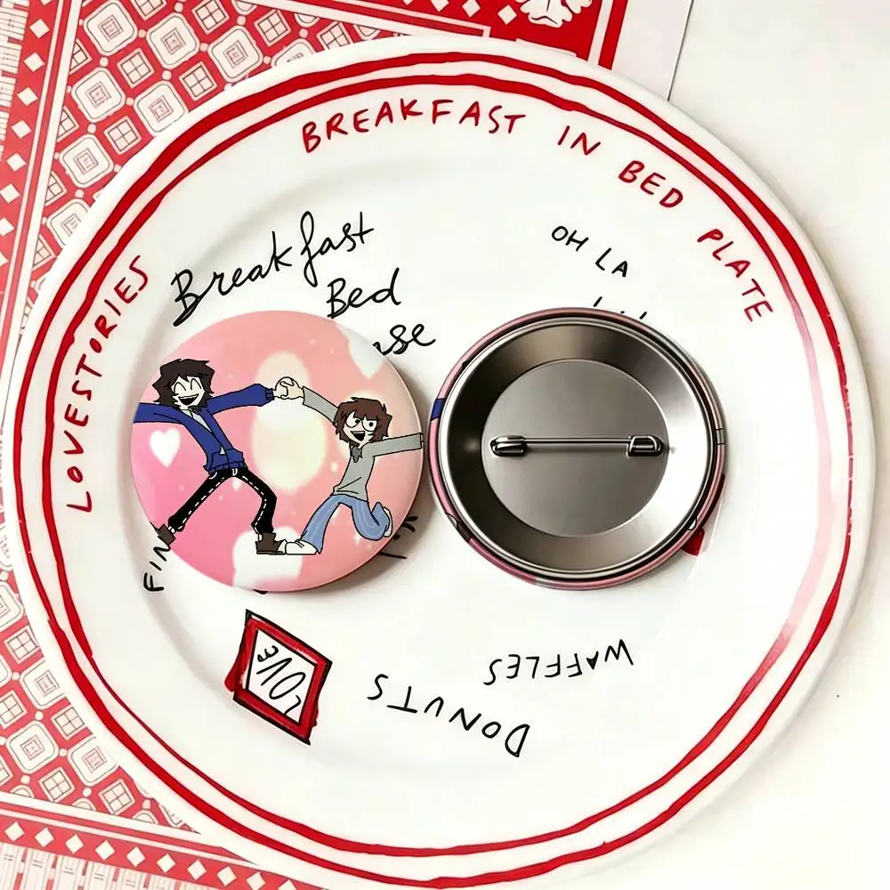 onewheatmark Will and Mike  Laser Badge Creative Pins Brooch for Bag Clothes Hat Decor Gifts Fans Collect