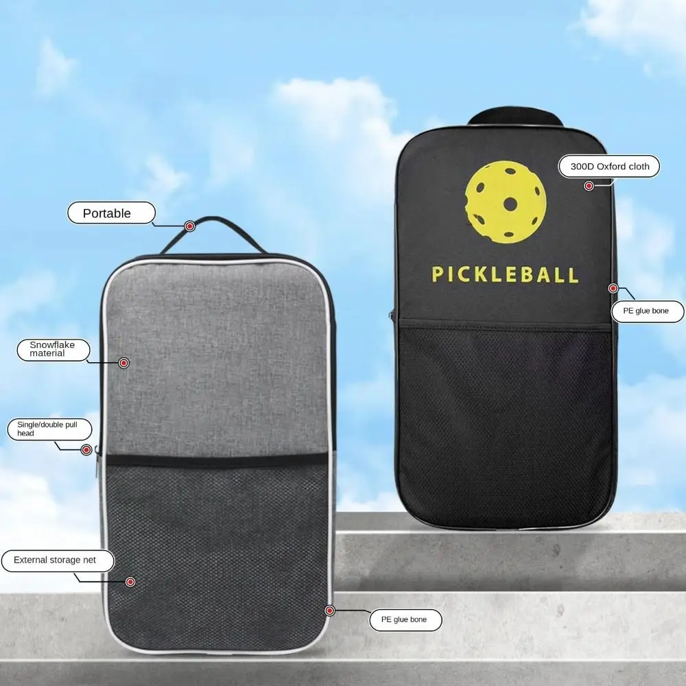 Wasserdichte Pickleball-Schlägertasche, Oxford-Stoff, Staubschutz, Pickleball-Paddelschutz, leicht, großes Fassungsvermögen