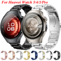 Strap For Huawei Watch 5 46mm 42mm Stainless Steel Band Metal Bracelet For Huawei Watch 3 4 Pro 5 Correa Replacement Watchband