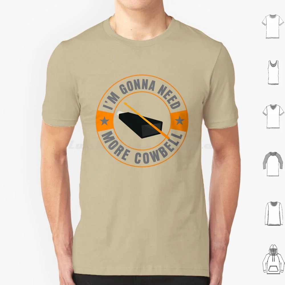 More Cowbell T Shirt Big Size 100% Cotton More Cowbell Saturday Night Live Tv Show Music Cowbell Band Parody Fan Art Fandom Fun