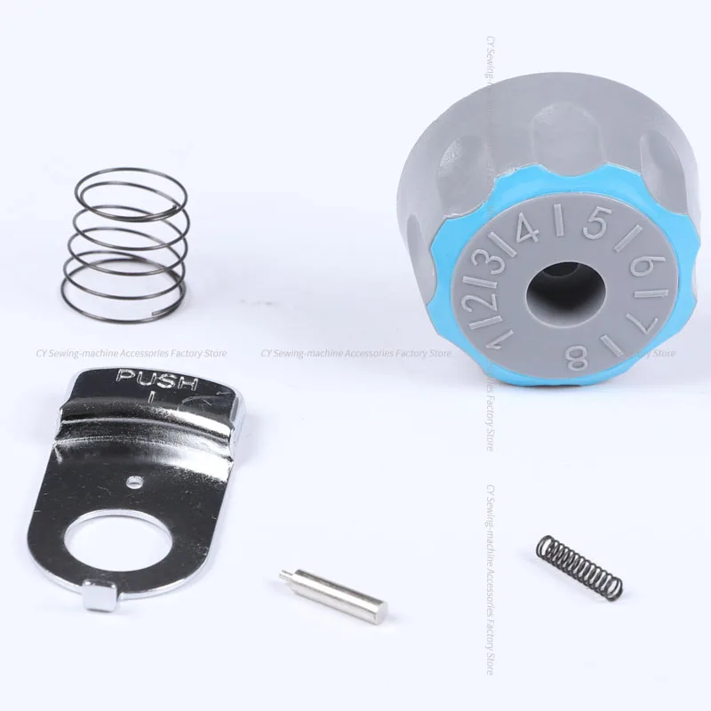 1-8 1381100700   Original Numarator Set Feed Regulator Pin Federplatte für Jack Bruce A3 A4 Blau Rund Auto Adjust Feed Dial Assy