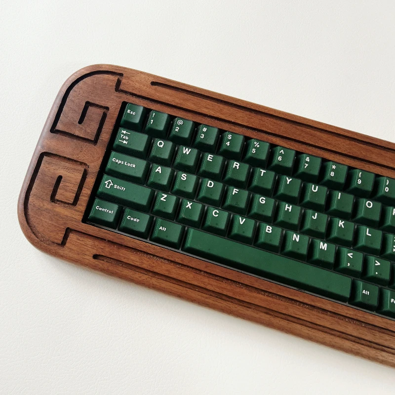 TactileHub 68key Walnut لوحة المفاتيح الميكانيكية مجموعة مبادلة ساخنة مخصصة النمط الصيني نقش بلوتوث 2.4 لوحة المفاتيح اللاسلكية من النوع c