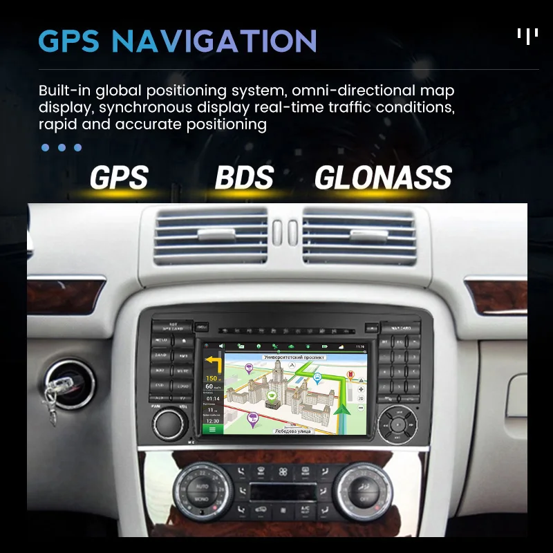 Autoradio pour Mercedes Benz classe R W251 R300 R350 R500 2006 - 2012 lecteur multimédia GPS Carplay stéréo No 2 Din unité principale DVD