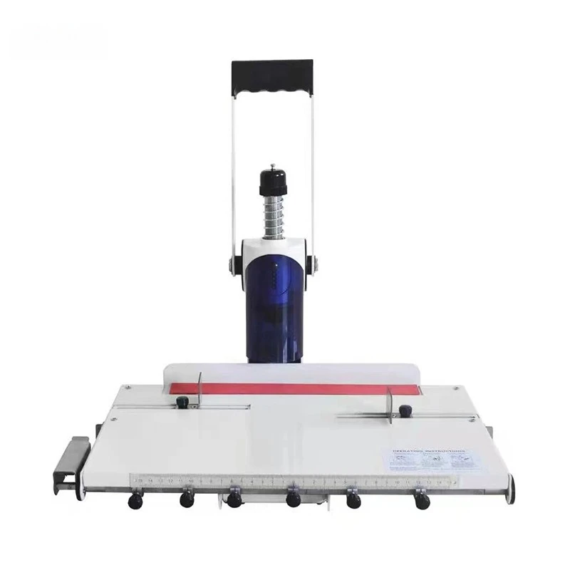 Adjustable Hole Distance Manual Hole Puncher Movable Workbench Max 30mm Thickness Office Document Punching Supplies