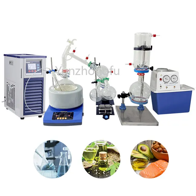 2L Rose Oil Distillation Machine Short Path Distillation