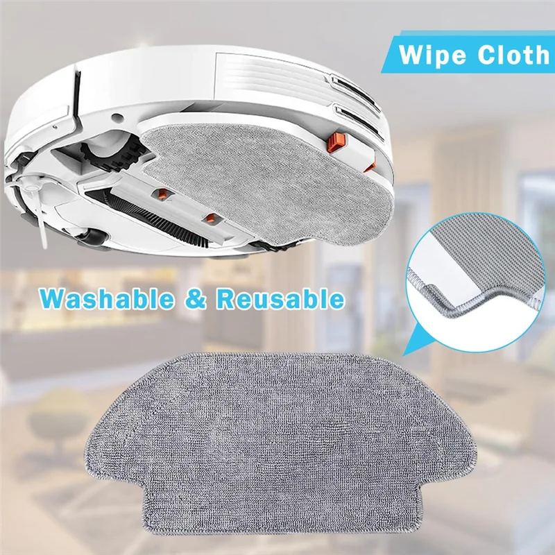 MAKE-Accessori di ricambio per Xiaomi Robot Vacuum-Mop 2S/3C / Mop P/Mop Pro / XMSTJQR2S / STYTJ02YM, salviette per filtri HEPA