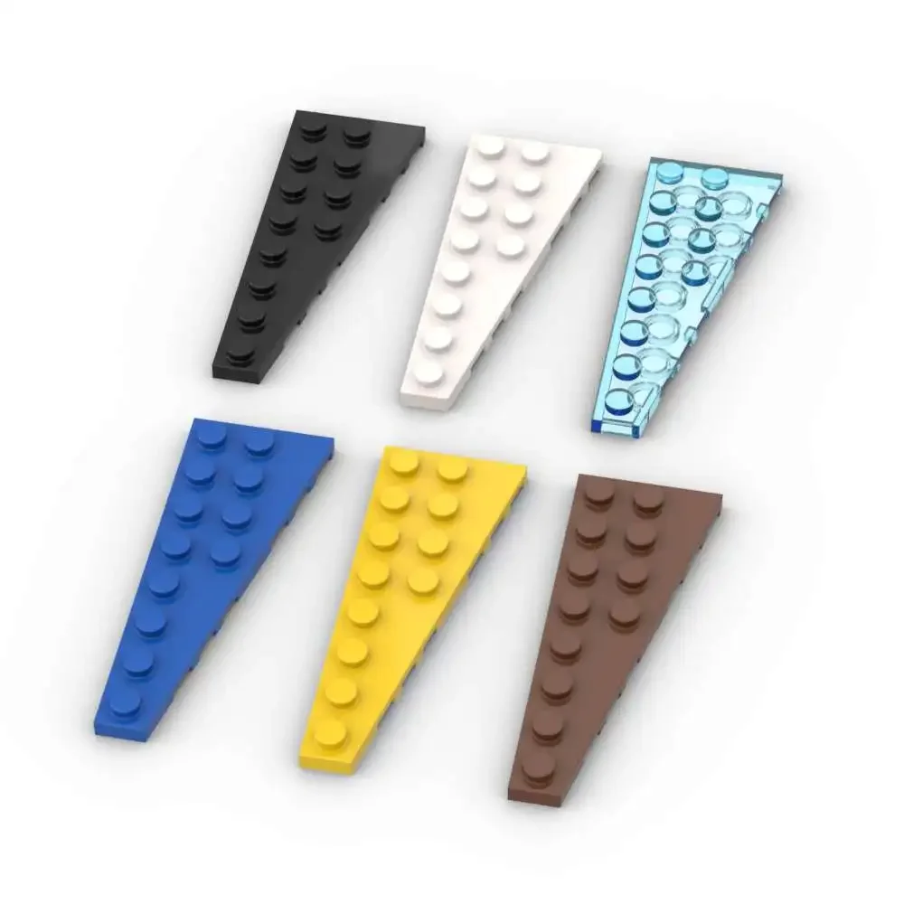 MOC 10 STKS 3544 8x3 Wedge Links Plaat Bouwstenen Kit Huis Kasteel Board Bricks Deeltje Puzzel Monteren Speelgoed kinderen Geschenken