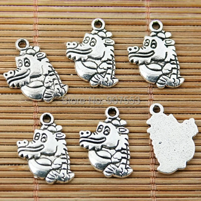 

20pcs 19*13mm Tibetan Silver Lovely Dragon Charms EF1689 Charms for Jewelry Making