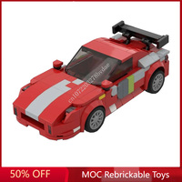 267PCS MOC Speed Champion Dom's 1993 RX-7 SportsCar Model Building Blocks Bricks DIY Creative Assembly Kids Toys Holiday Gifts